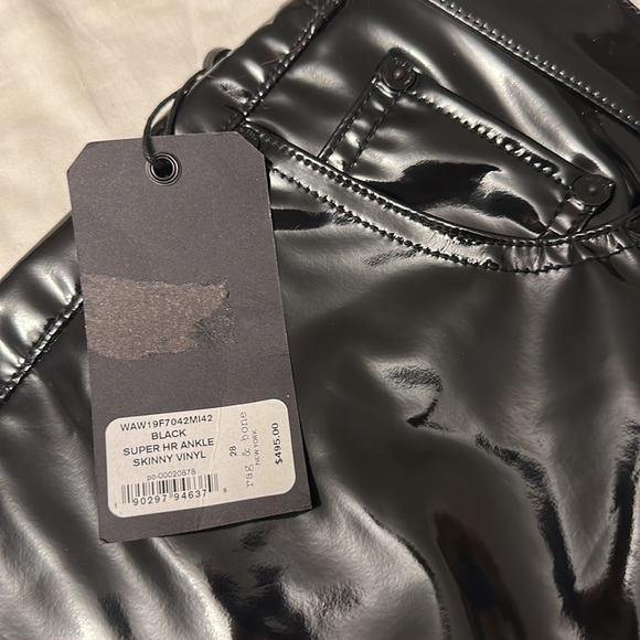 Rag and Bone black skinny vinyl pants size 28, never worn!!! - Picture 2 of 3